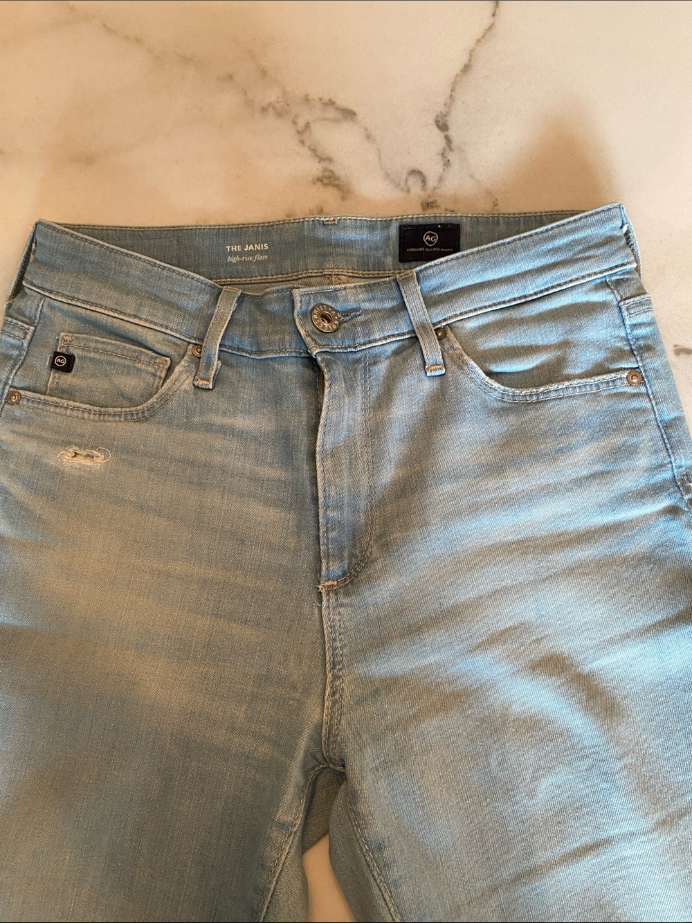 Ag Adriano Goldschmied Light Blue Slim Men's Jeans